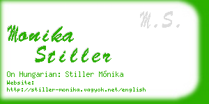 monika stiller business card